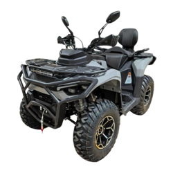 Квадроциклы 300 куб HAMMER 8 300 TOURING серый (пониженная передача, карданный привод, жидкостное охлаждение, лебедка, фаркоп, арт 53866)