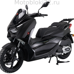Скутер VMC VENTO XMAX СЕРИЯ T2500 (250 куб.см., инжектор) чёрный матовый/реплика Yamaha XMax, премиум качество (держатель для телефона, USB разъем, двигатель Loncin, жидкостное охлаждение)